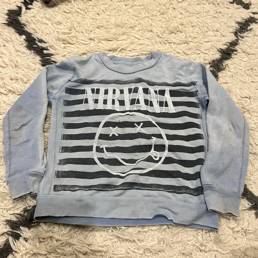 Trunk Nirvana Blue Nevermind Sweatshirt Size 4